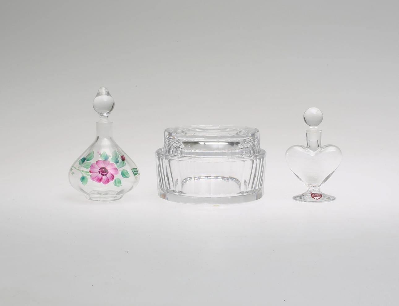 KONSTGLAS, 3 delar, Orrefors.