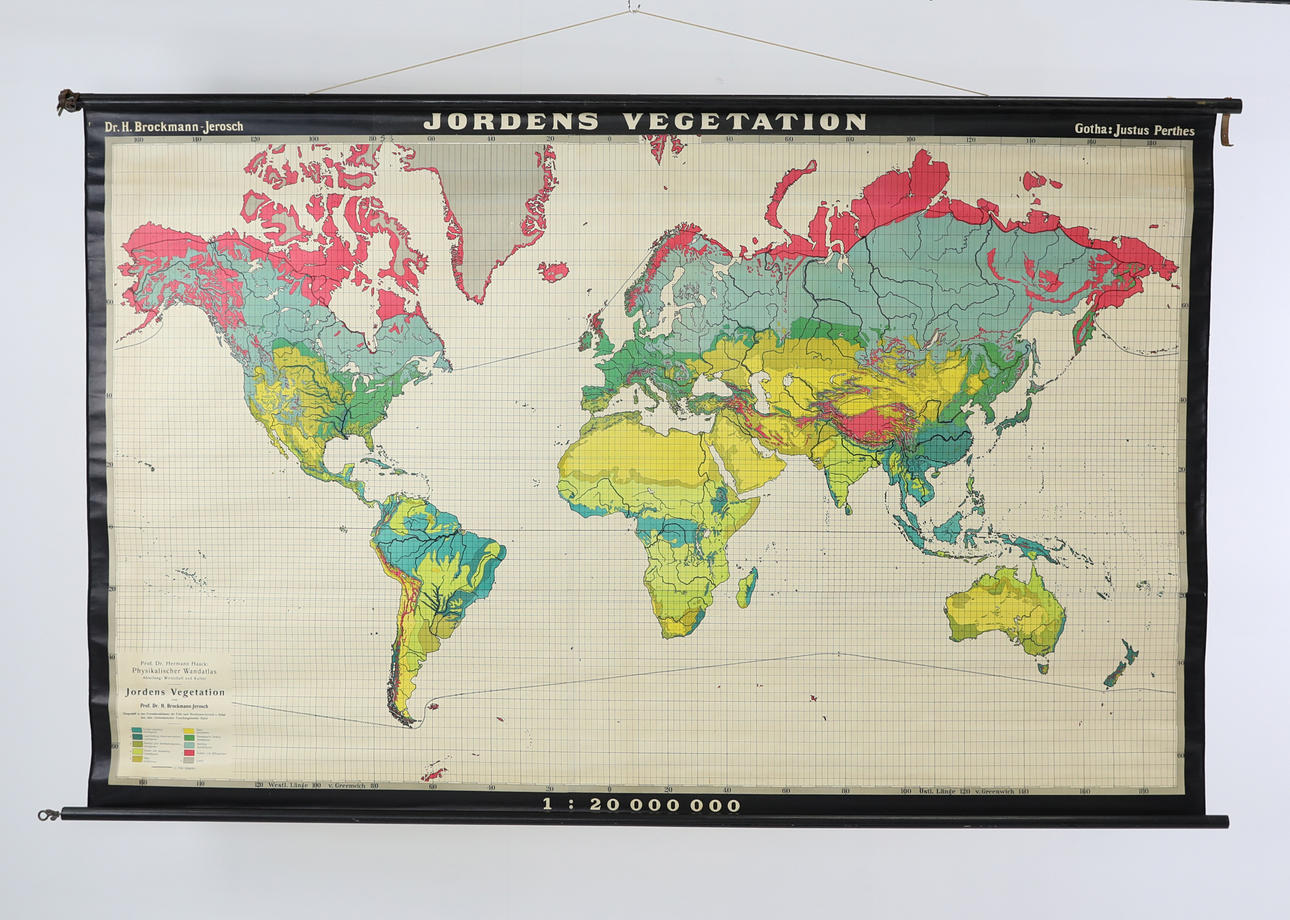 KARTE, „Erdvegetation“ Dr.H. Brockmann-Jerosch.