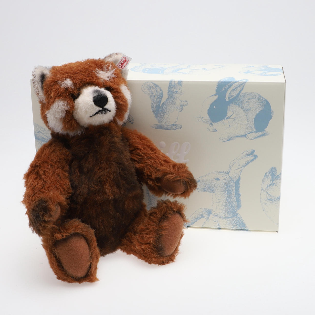 STEIFF BAMSE BAMSE - RØD PANDA TED.