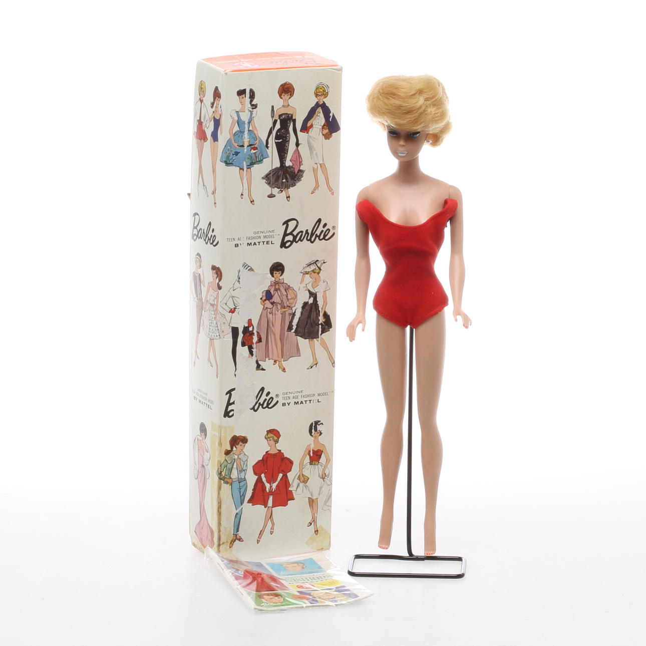 BARBIE, Bubble-cut Platinum #850, Mattel Inc Japan, omkring 1960-talets mitt.