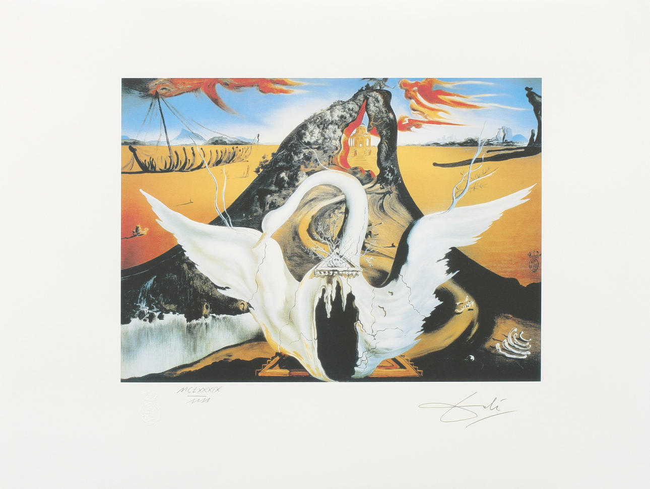 SALVADOR DALI. EFTER. Grafiskt tryck, "Bacchanale".