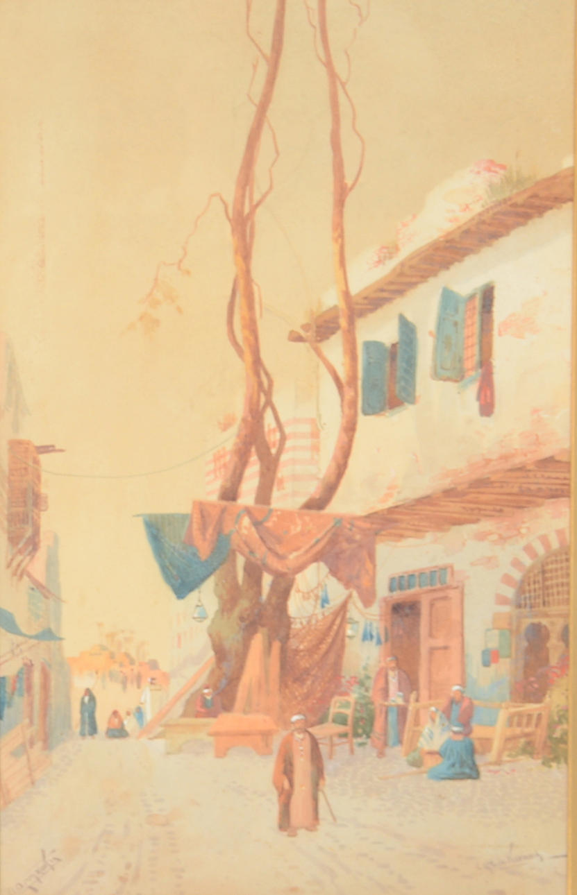 AUGUSTUS OSBORNE LAMPLOUGH. Akvarell.