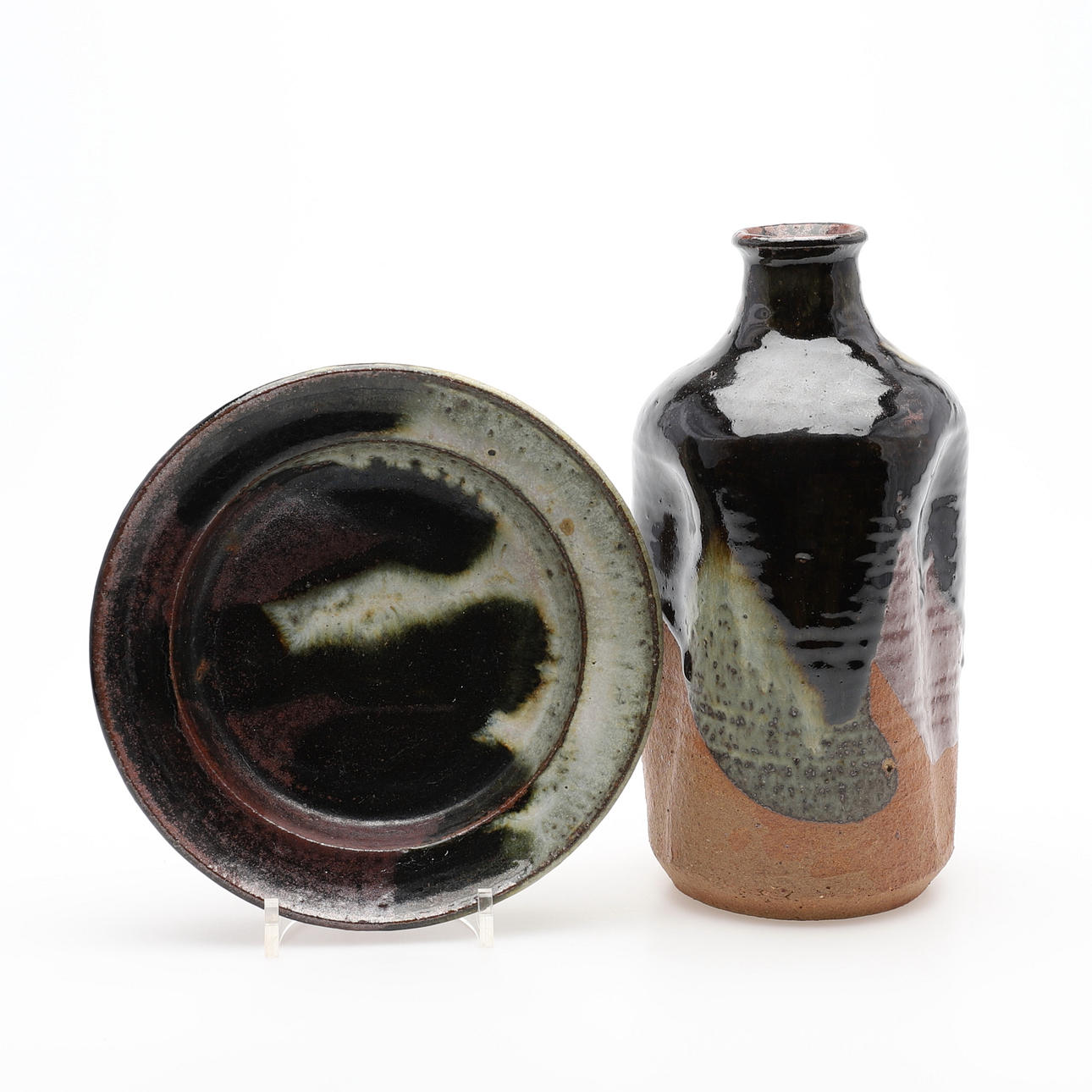 FRANK TROMBORG. VASE OG SKÅL.