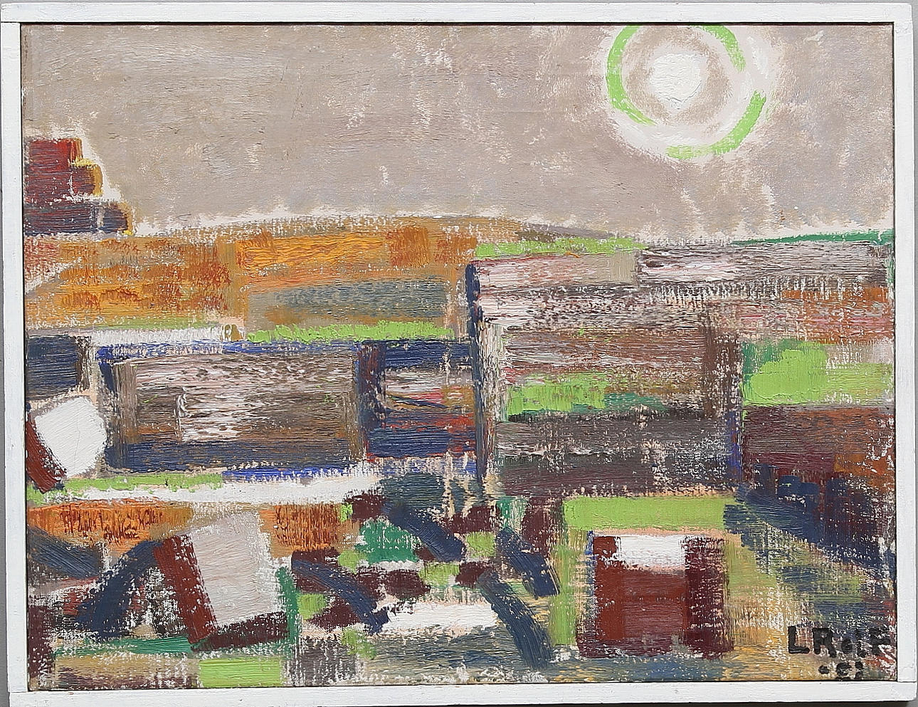 LARS ROLF. Strandkant i motljus. Olja på duk. Signerad och daterad -51.