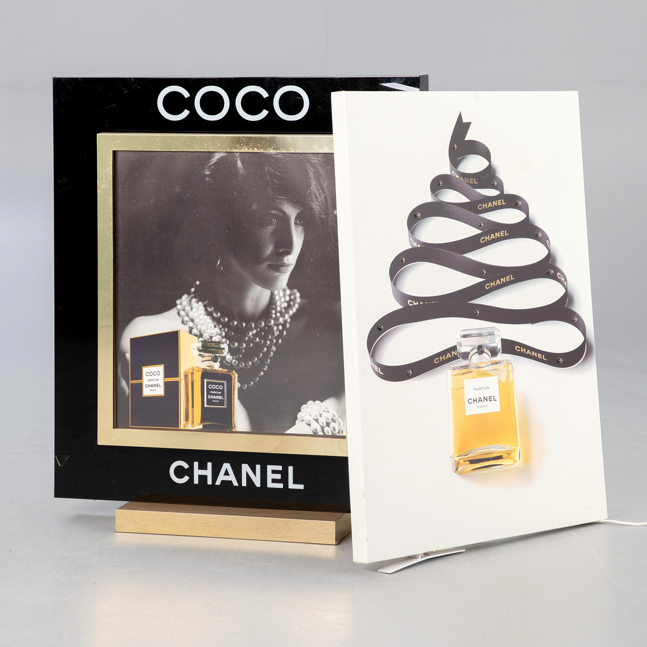 Neon signs Coco Chanel / Chanel perfume.