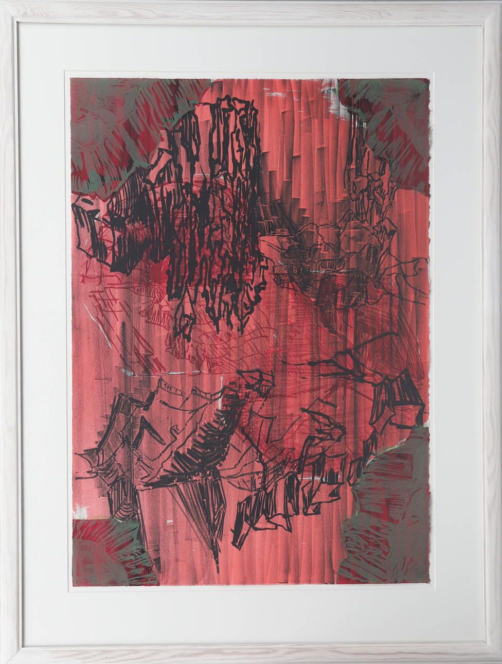 PER KIRKEBY (DANMARK, 1938-2018). Abstract composition, color lithograph, signed.