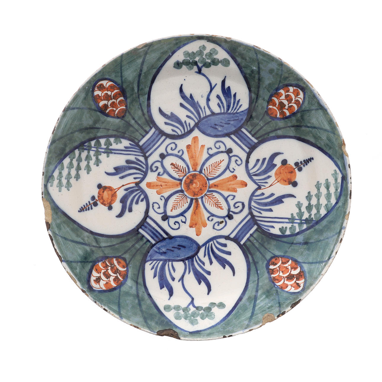 EIN DELFTER Teller, 18. JAHRHUNDERT.