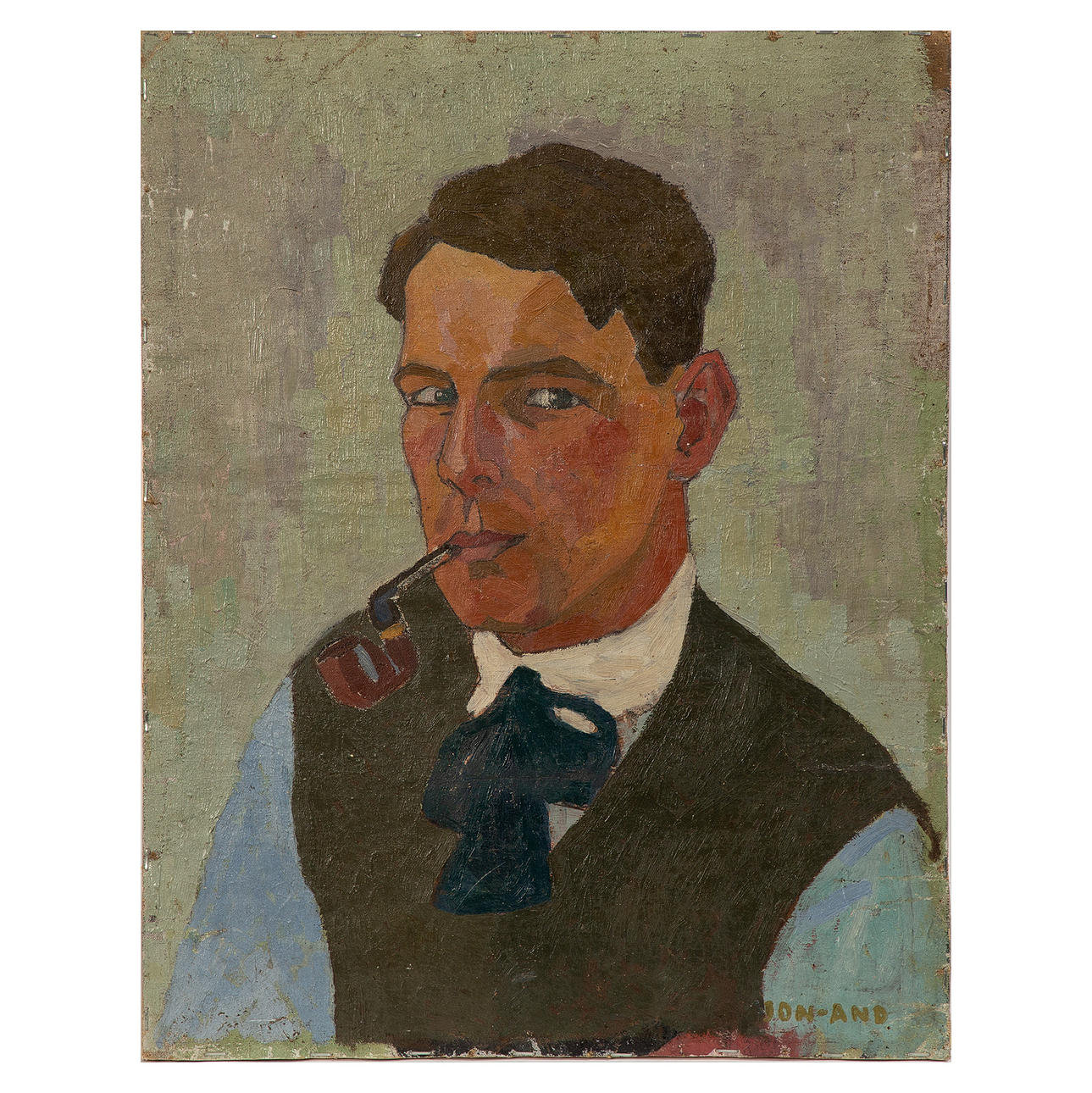JOHN JON-AND. Oil on canvas, signed.