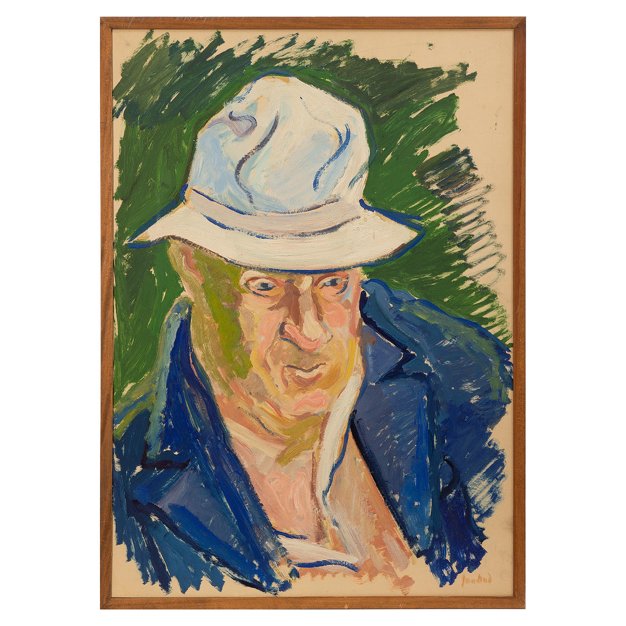 JOHN JON-AND. Óleo sobre Tabla, firmado.