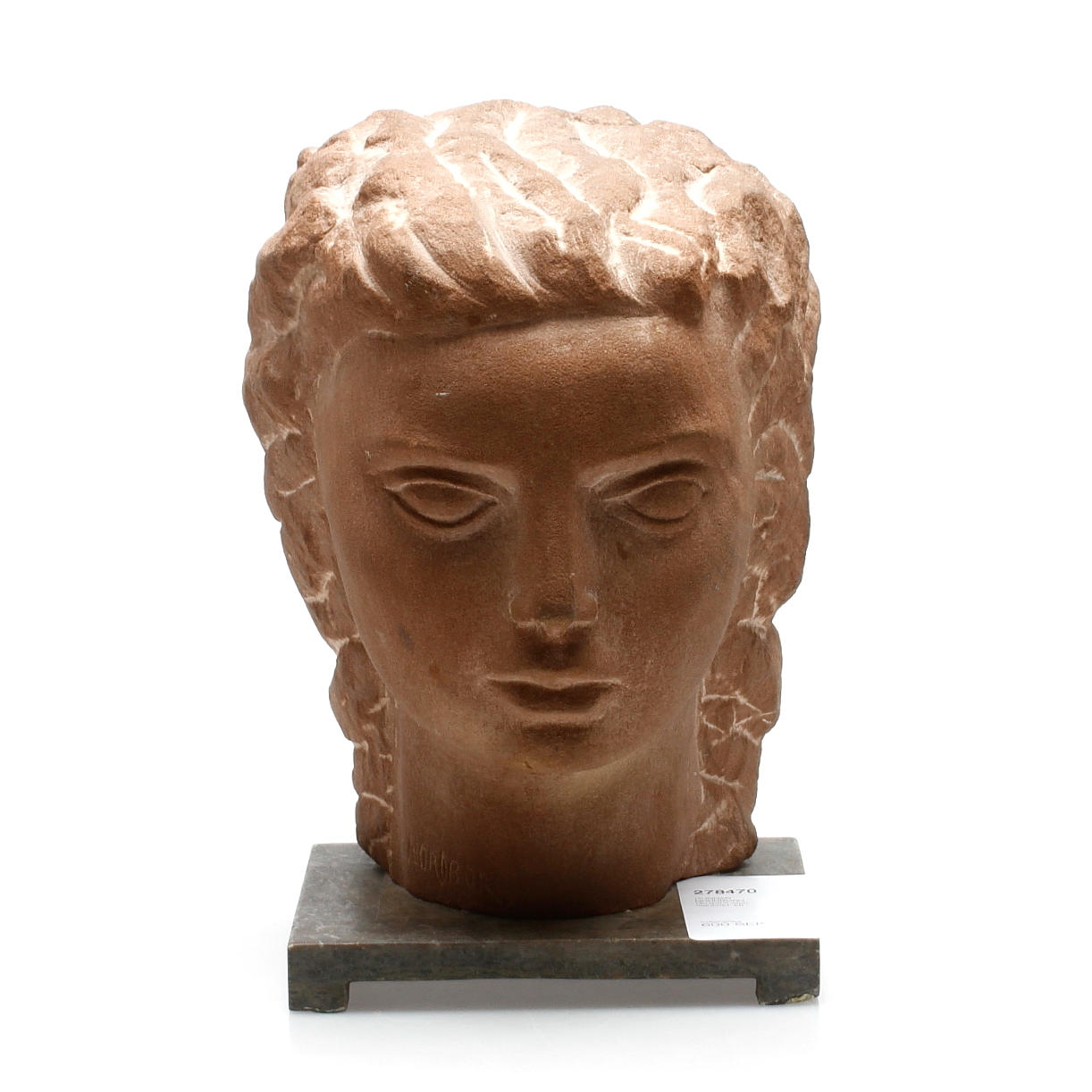 GUNNAR NORDBORG. Skulptur, sten, signerad.