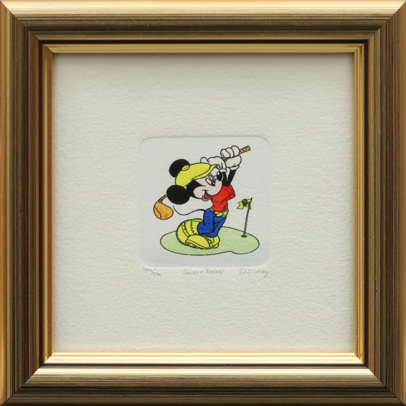 DISNEY, Mickey Mouse, lithograph, Sowa + Reiser, signed and