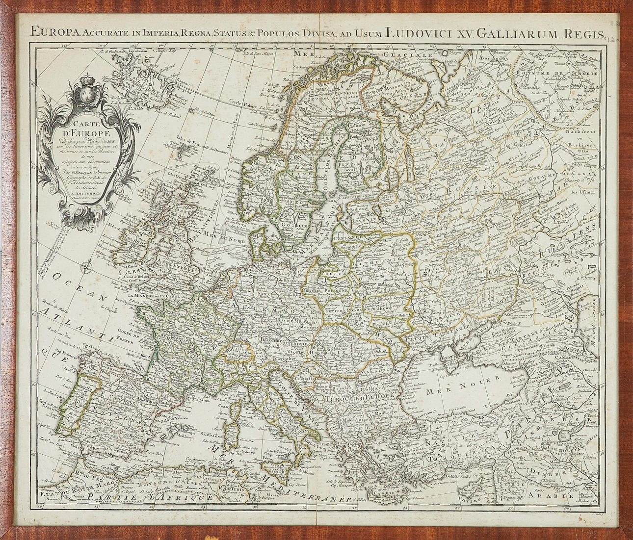 MAP OF EUROPE. DELISLE - COVENS & MORTIER. Carte d'Europe Dressee pour ...