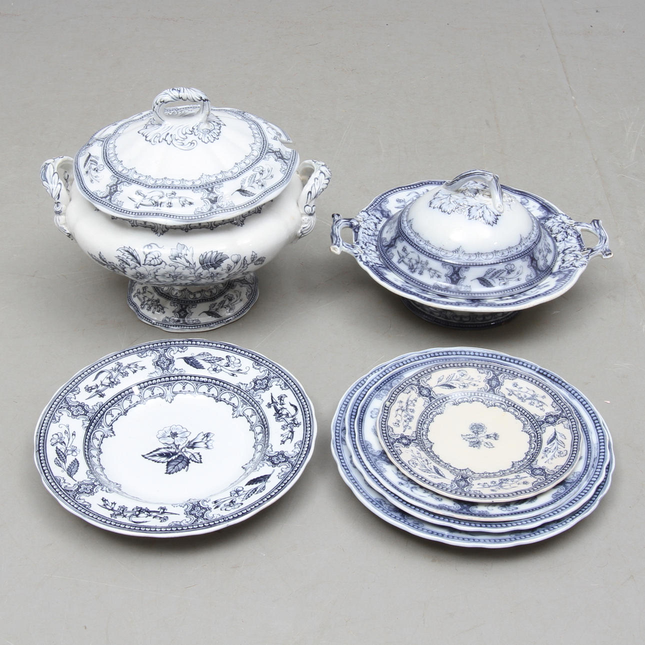 SERVISDELAR, 29 delar, "Speranza", Rörstrand, omkring 1900.