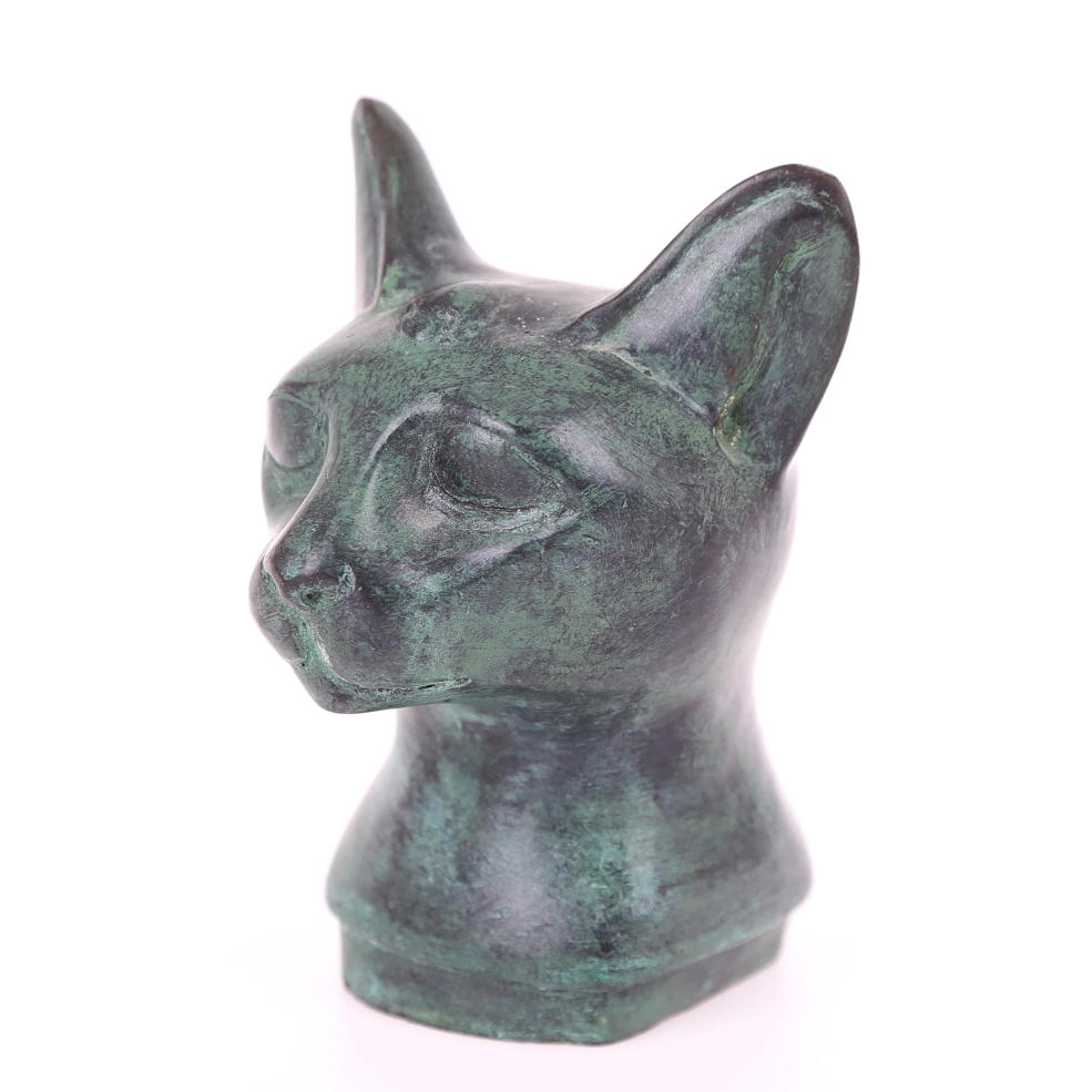 BASTET, Egyptisk gudinna, brons, 1900-/2000-tal.
