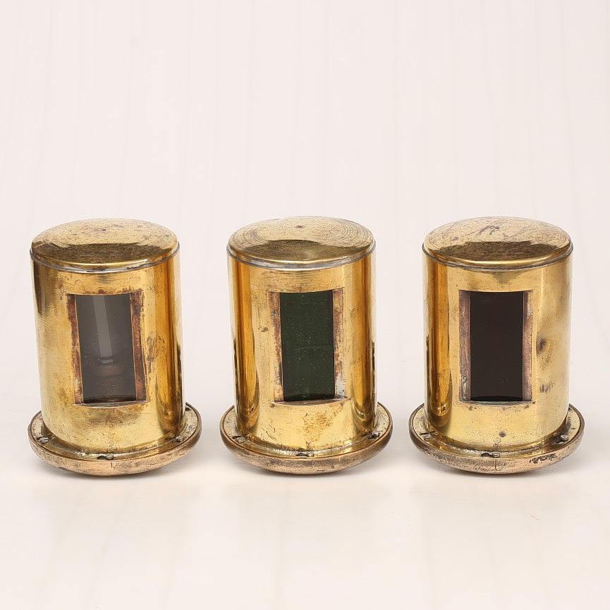 LANTERNOR, mässing, 3 stycken, 1900- tal.