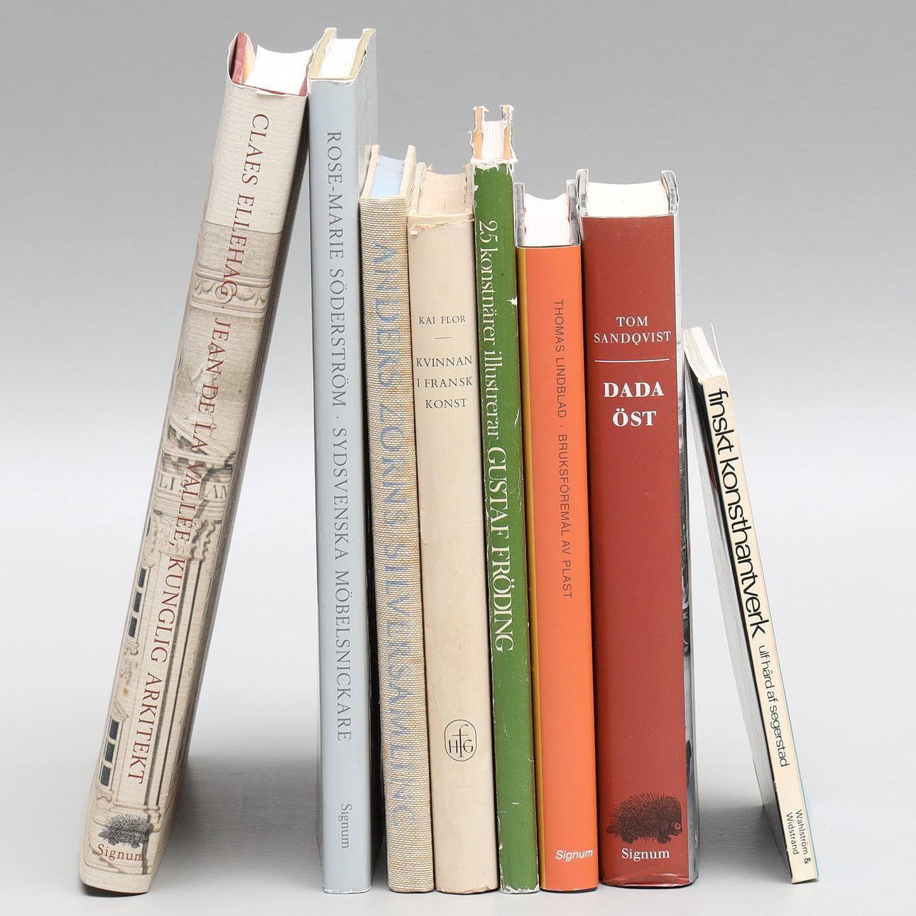 KONSTBÖCKER, 8 st, samling.