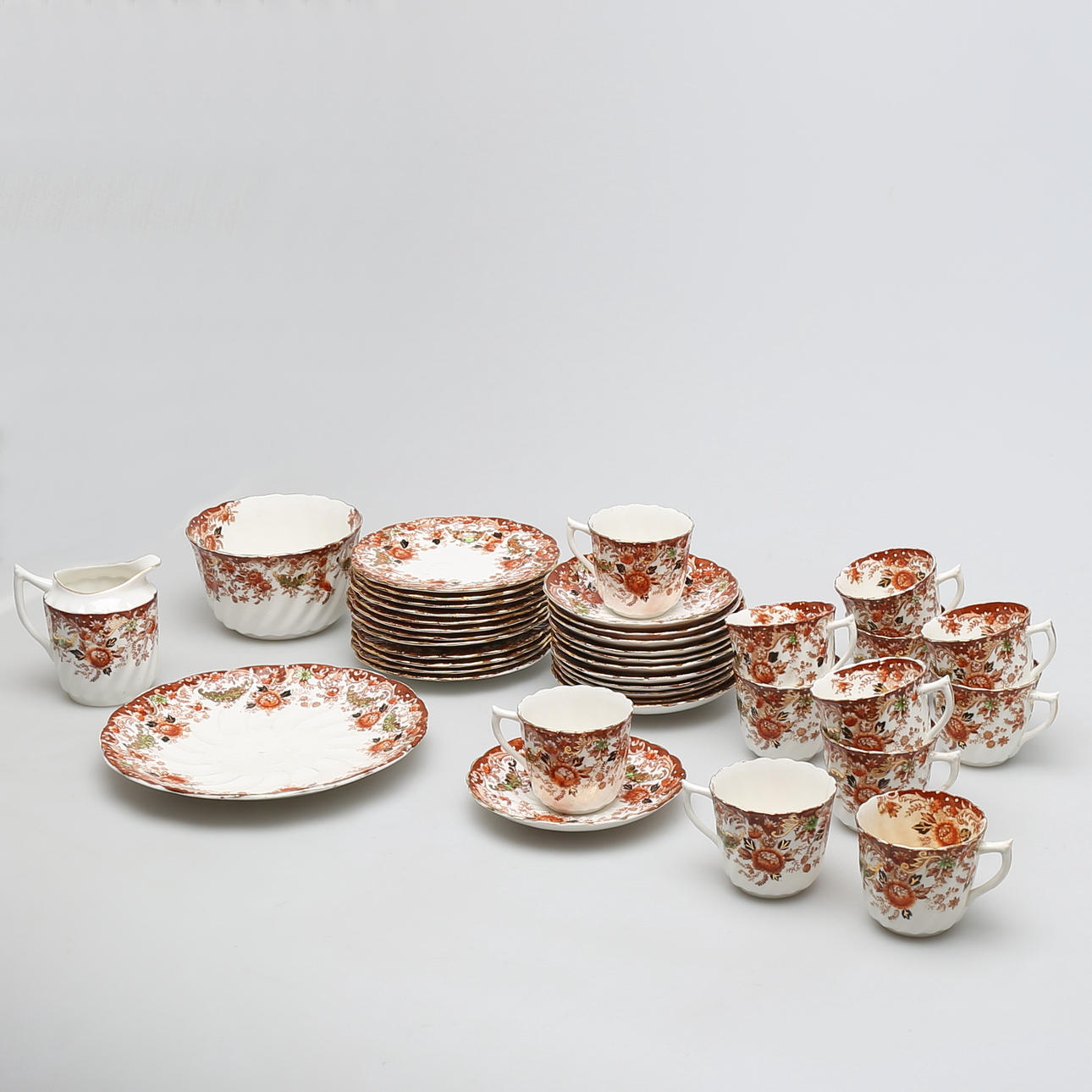 KAFFESERVISDELAR i porslin, Balmoral, Redfern & Drakeford, Longton, Stoke-on-Trent, England, 1902 - 1933.