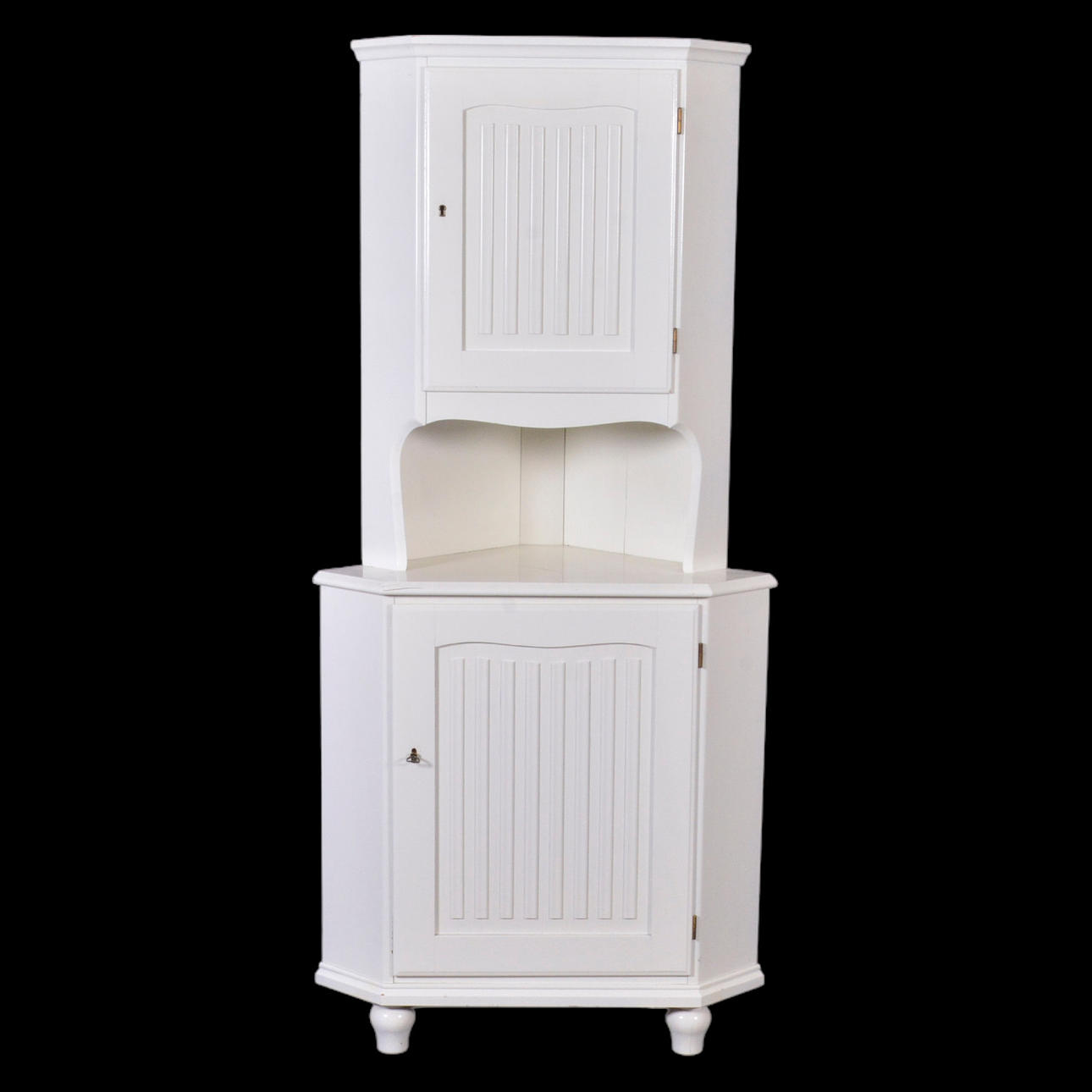 CORNER CABINET, painted wood, 1900s.