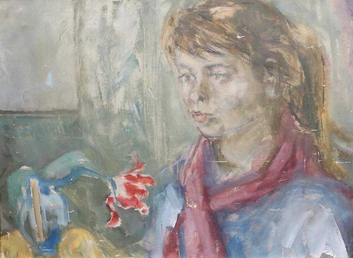 MARTIN LINDSTRÖM. Portrait. Oil on canvas, unsigned.