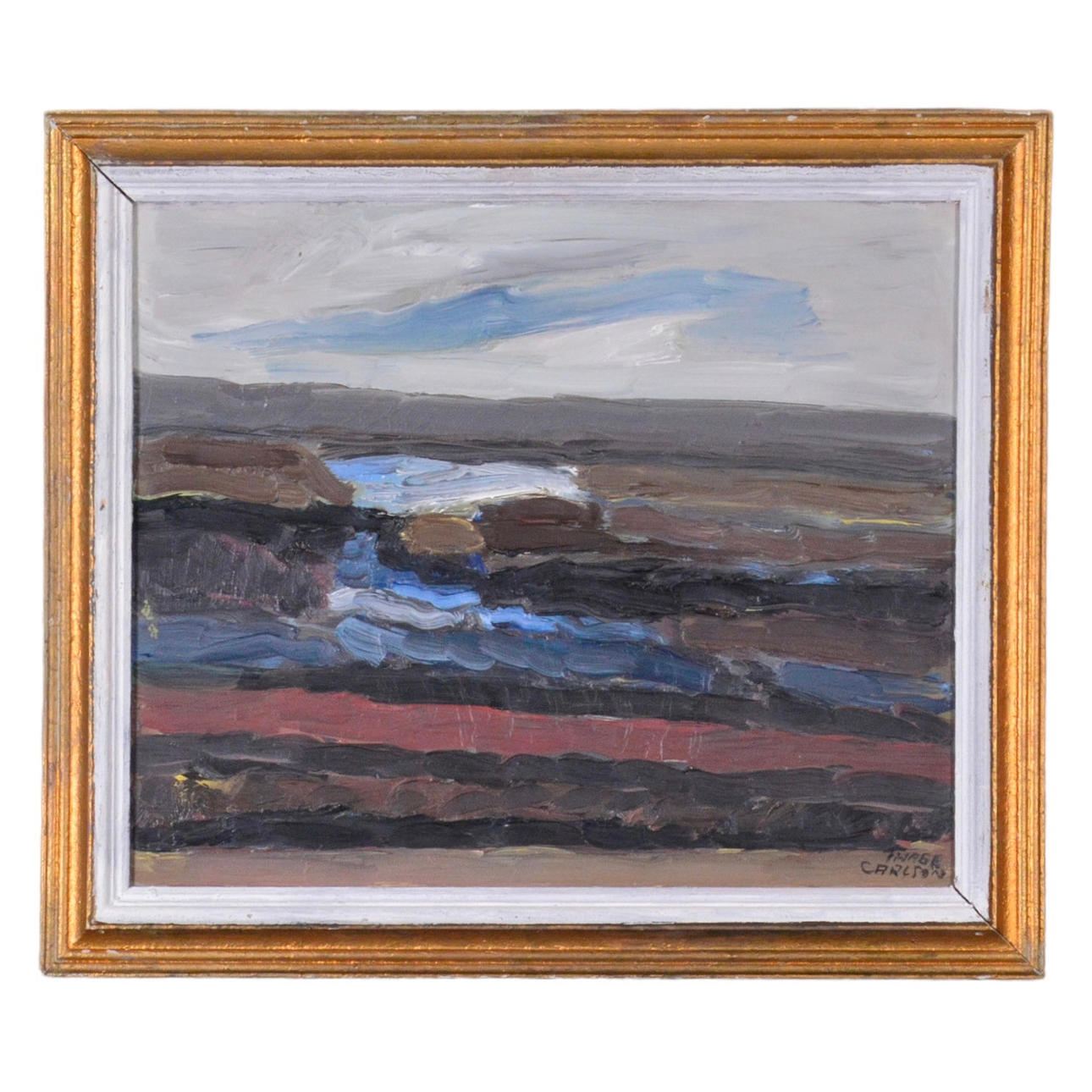 THAGE CARLSON. Oil on Board.