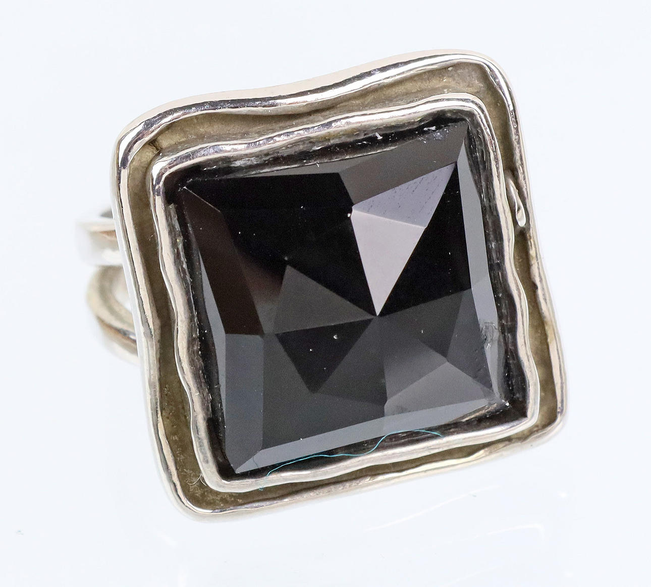 ONYX RING, Silber 925.