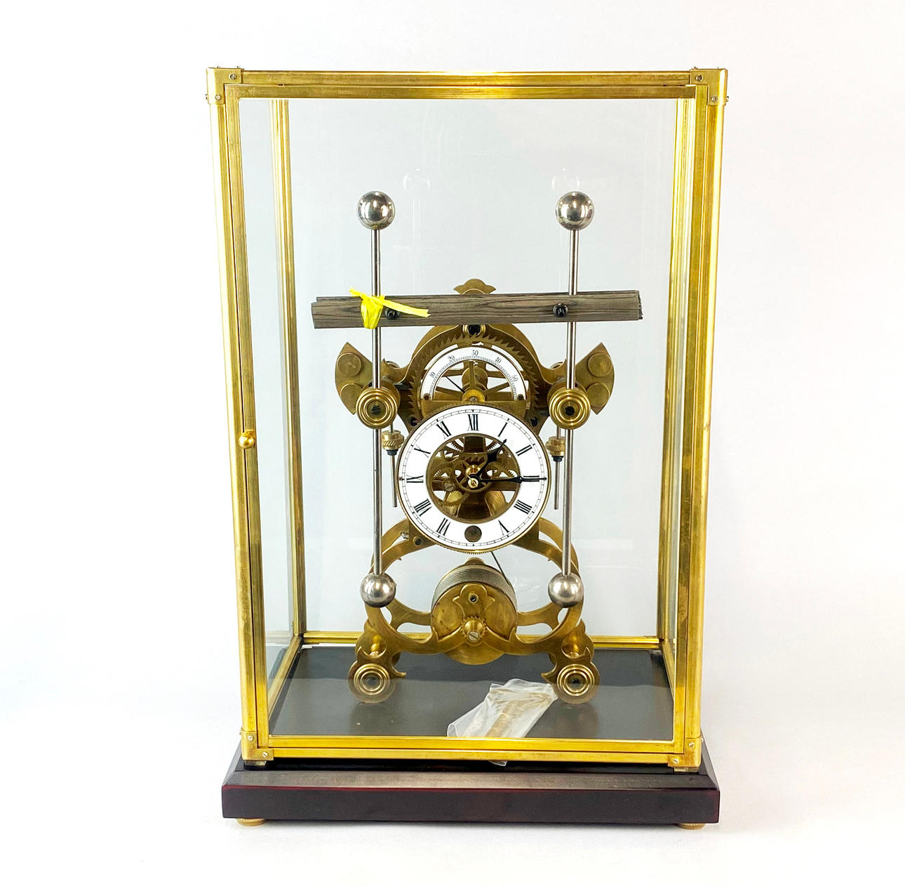 CASED 'GRASSHOPPER' CLOCK.