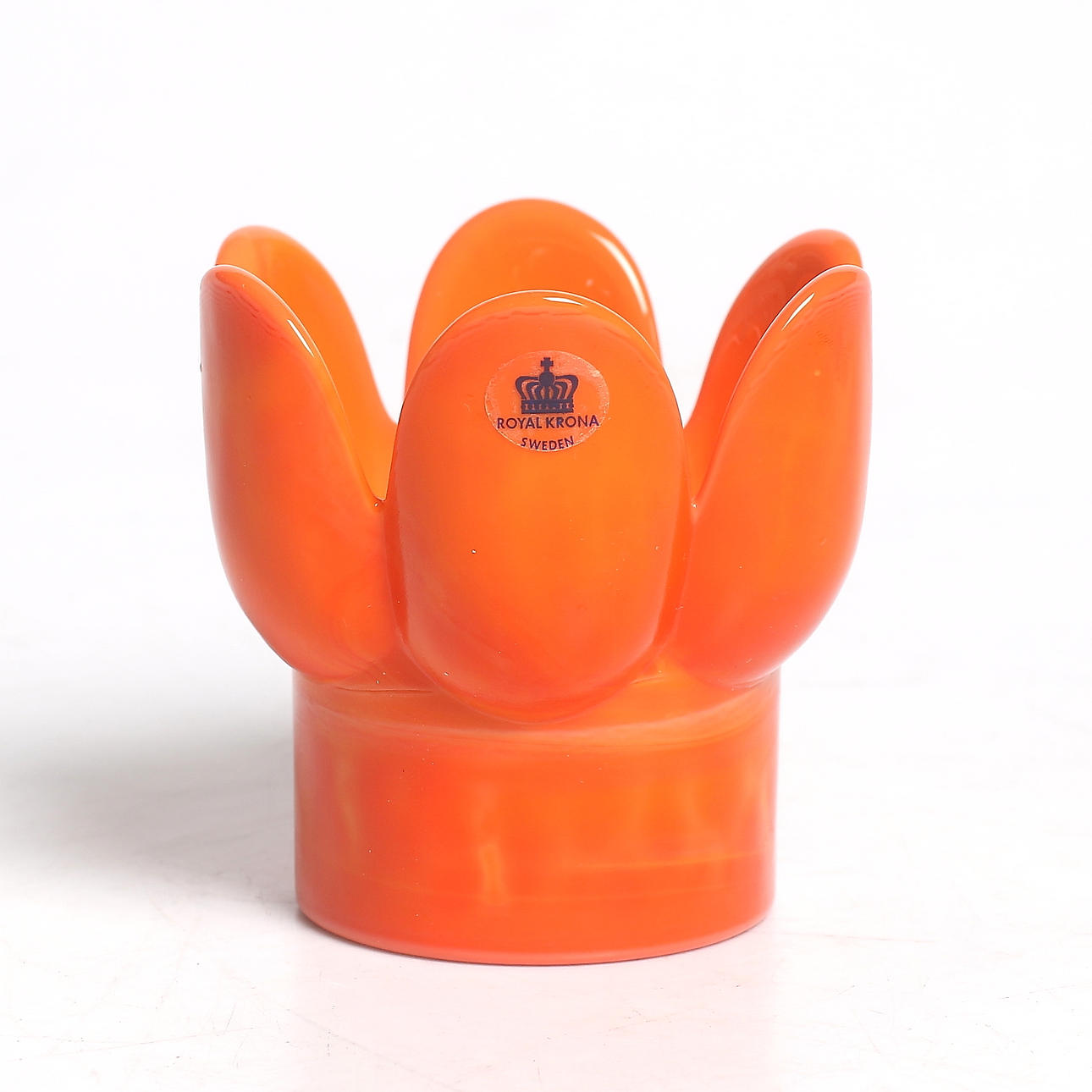 LJUSLYKTA, glas, Royal Krona. 1970-tal.