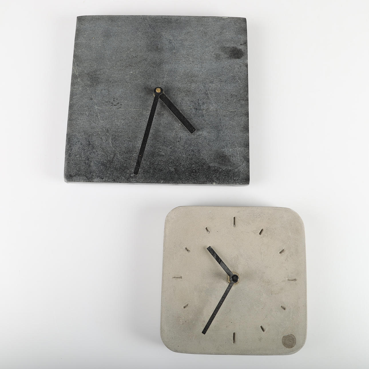 WALL CLOCK, 2 pieces, stone, Broste/Lene Bjerre, Denmark.
