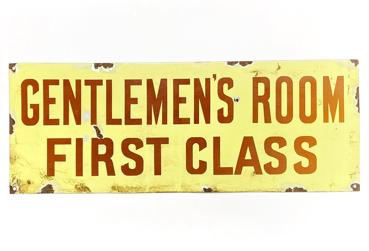 EMALJERAD JÄRN TECKEN.