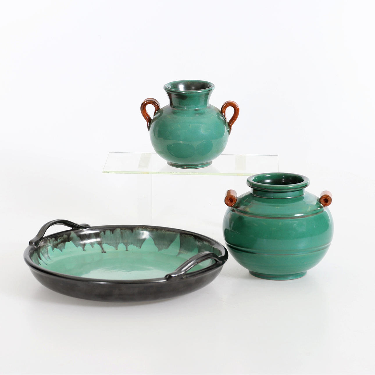 KERAMIK, 3 dlr, Upsala Ekeby 1930/40-tal.