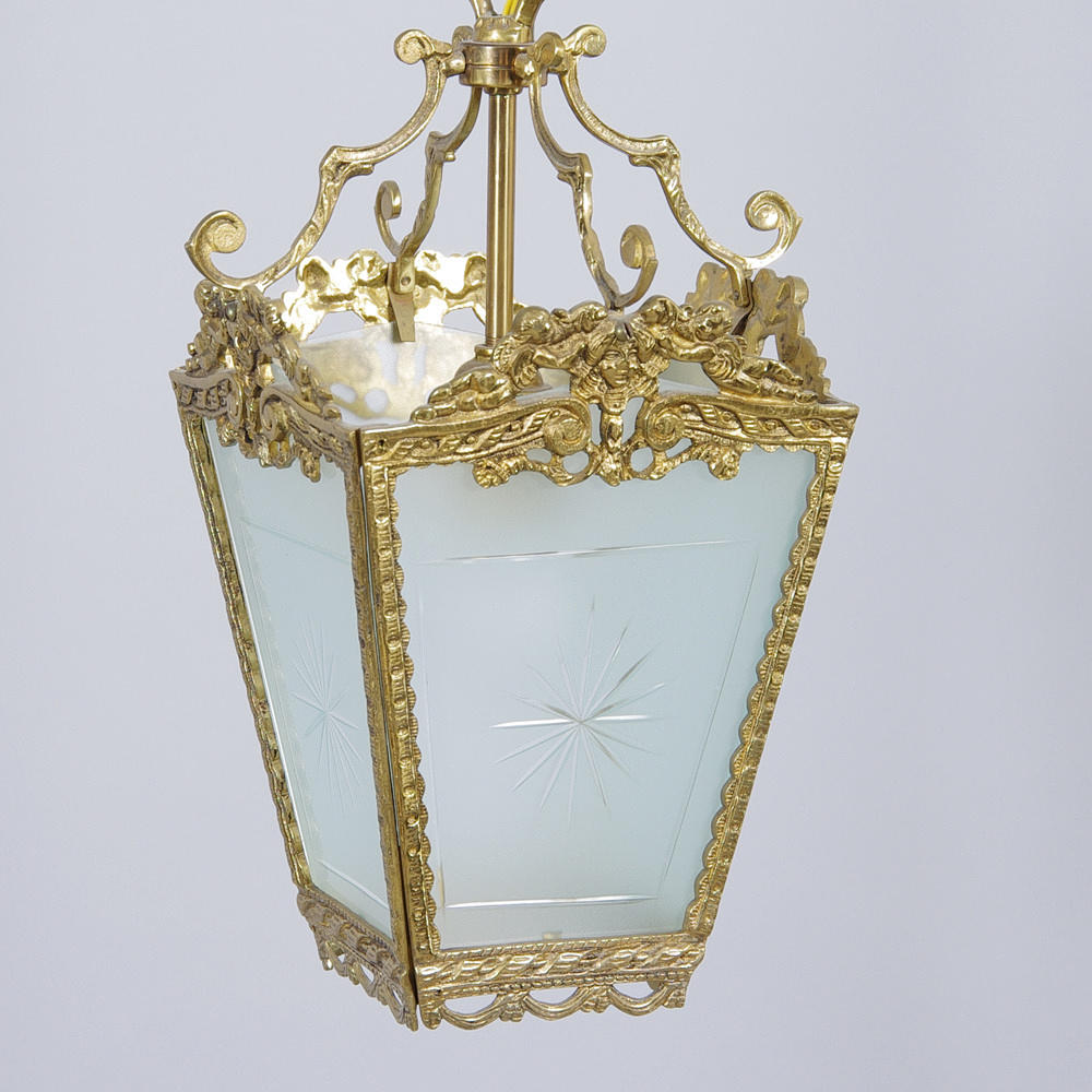 TAKLYKTA, mässing/glas.