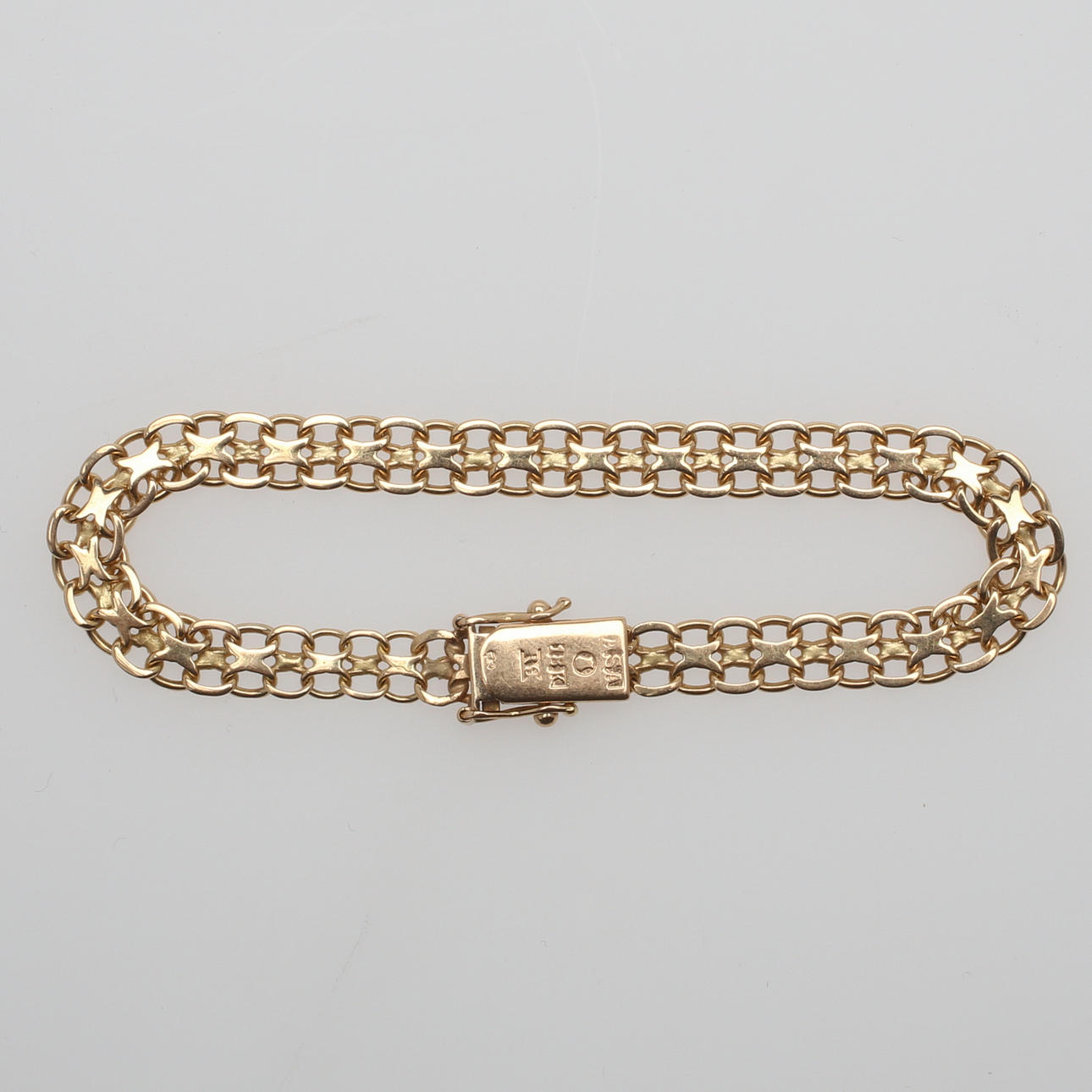 ARMBAND, 18 k guld, vikt 10 gram.