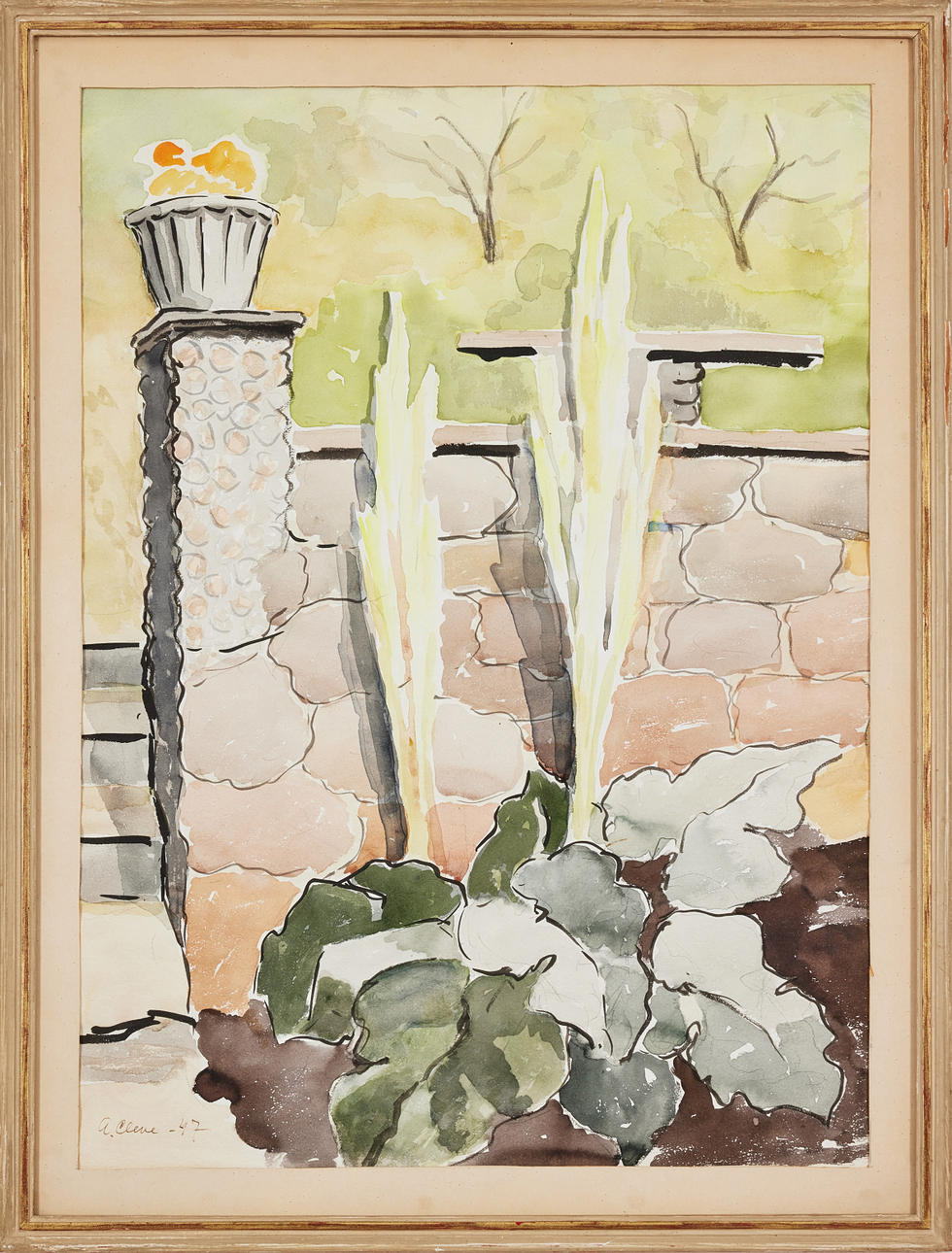 AGNES  CLEVE. "Rabarber blomstrer".