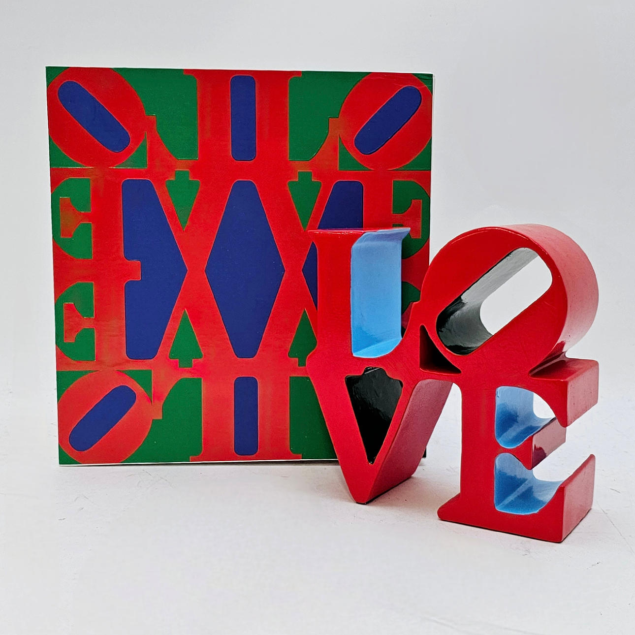 ROBERT INDIANA. EFTER. "LOVE" SCULPTURE EDITIONS STUDIO. POLYKROMET RESIN.