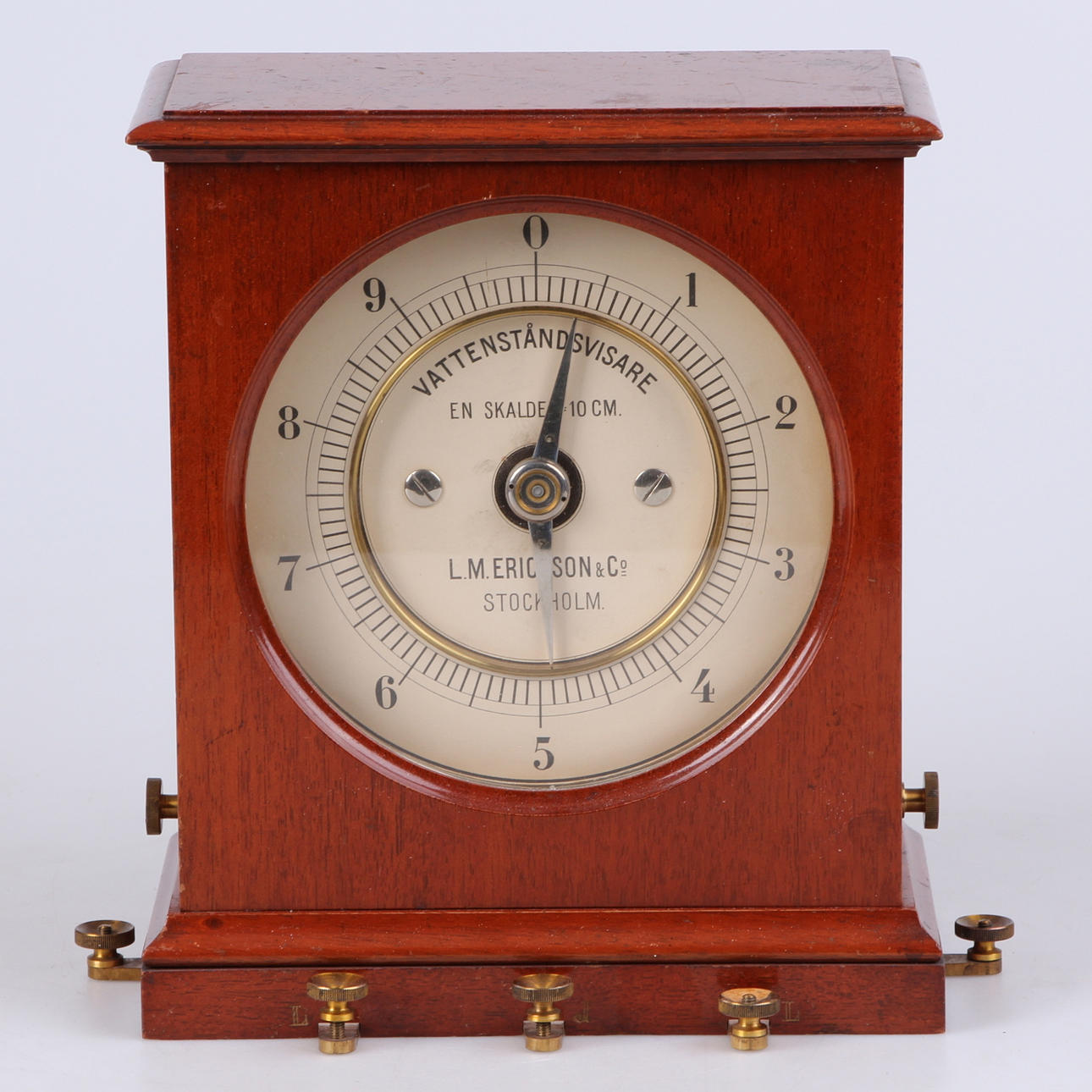 VATTENSTÅNDSVISARE, LM Ericsson & Co, Stockholm, omkring sekelskiftet 1900.