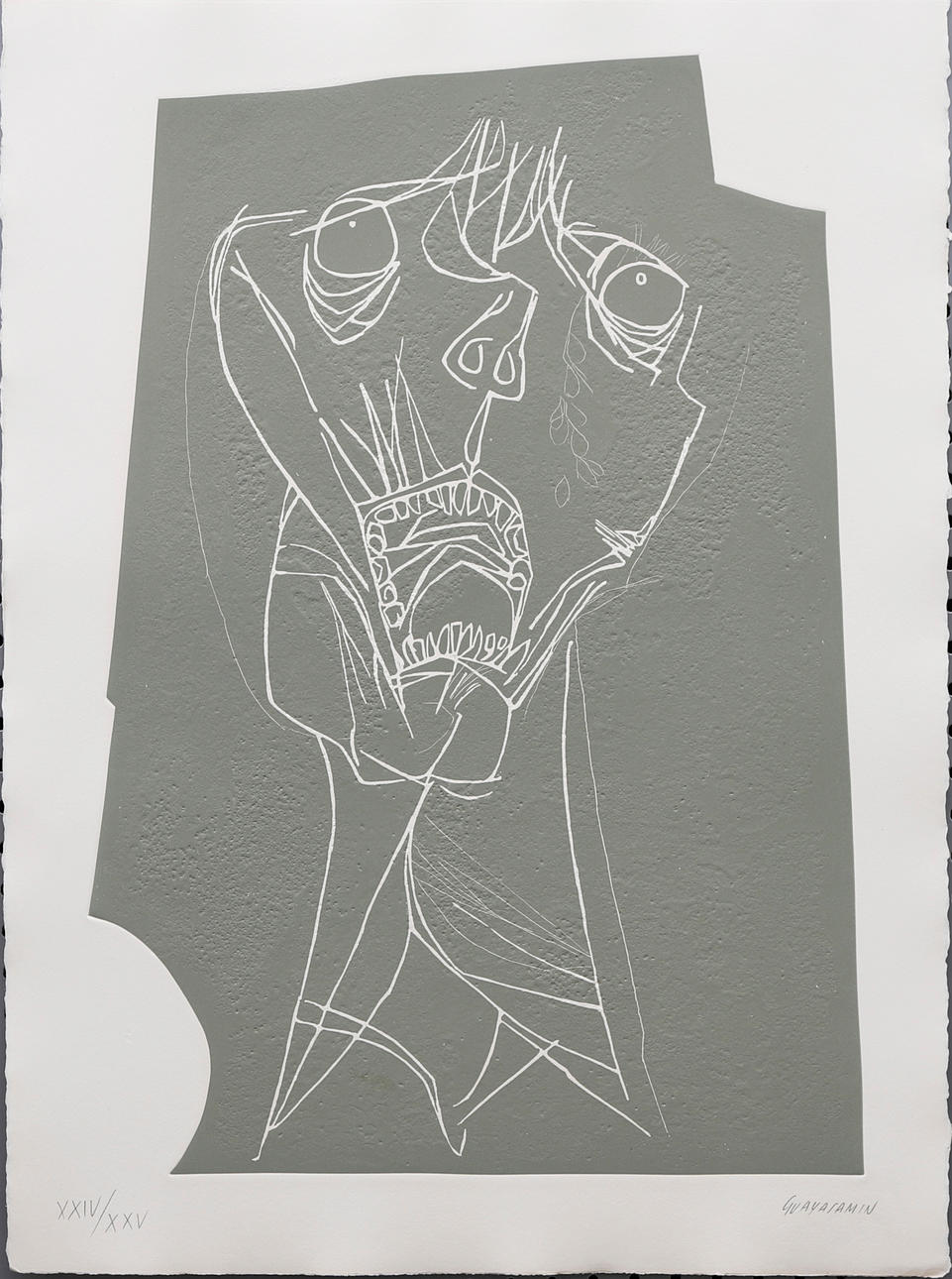 OSWALDO GUAYASAMÍN. ”Scream 1 -variantti”.