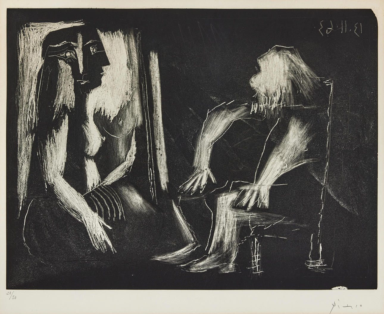 PABLO PICASSO. "Interior".