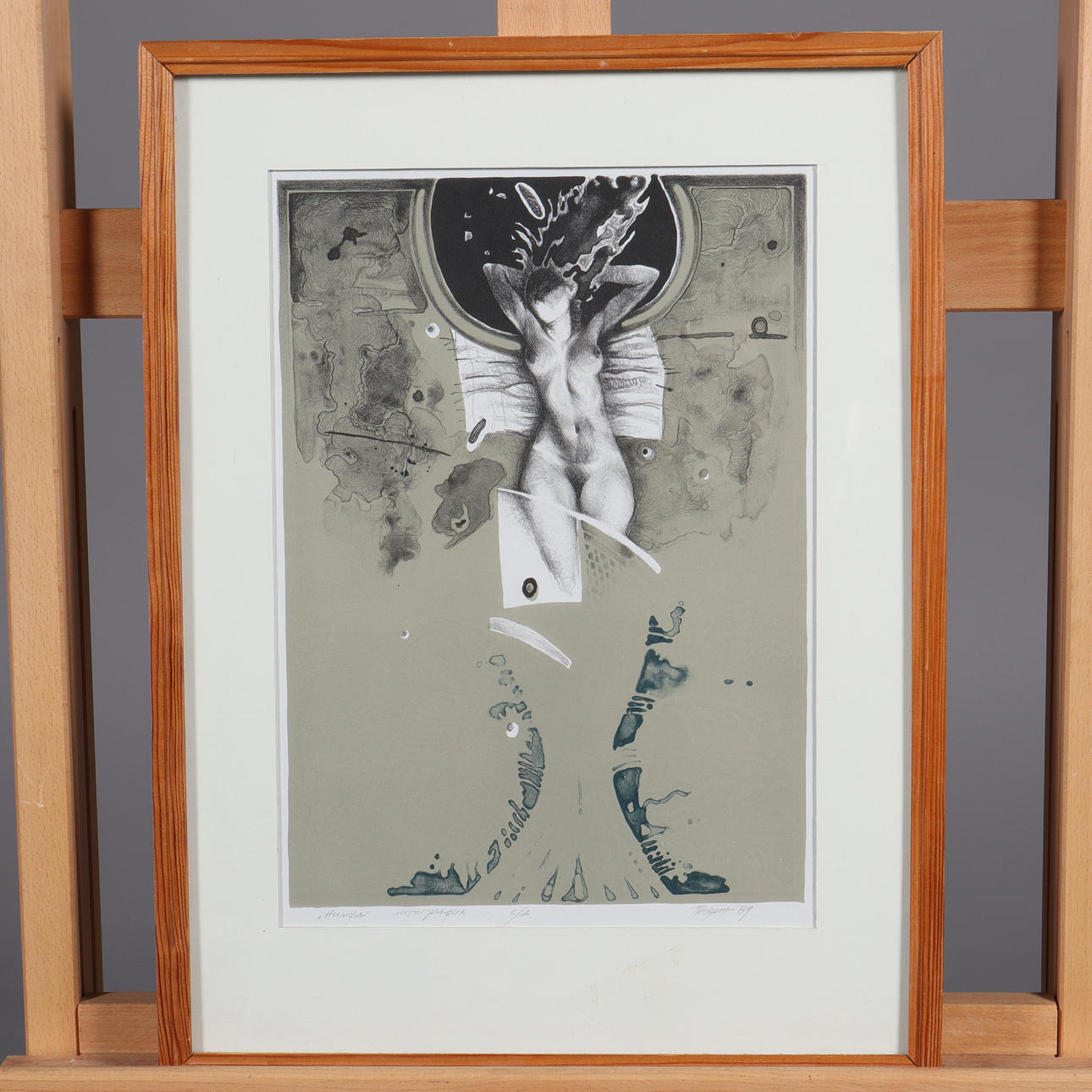 OIDENTIFIERAD KONSTNÄR. LITOGRAFI, EA, signerad.