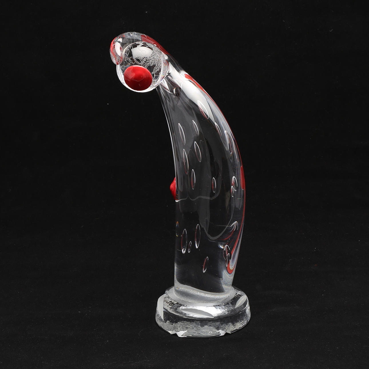 JIM JOHANSSON. Skulptur, glas, unik, studioglashyttan, Åhus.