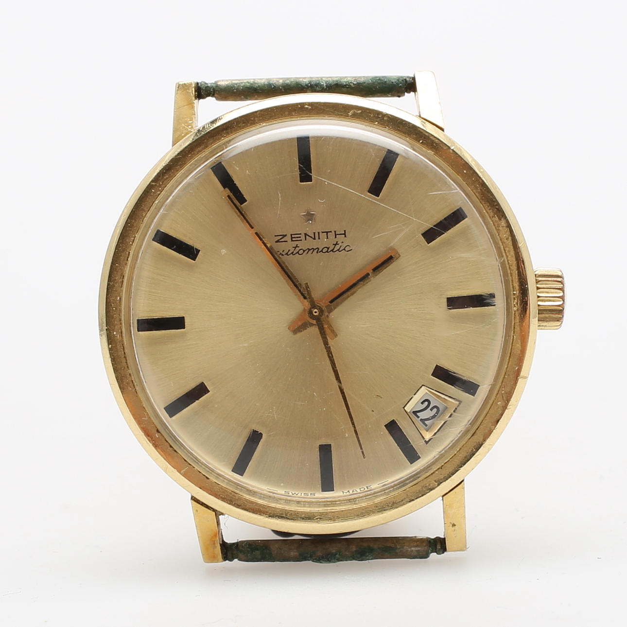 ARMBANDSUR, Zenith automatic, 18 k Guld.