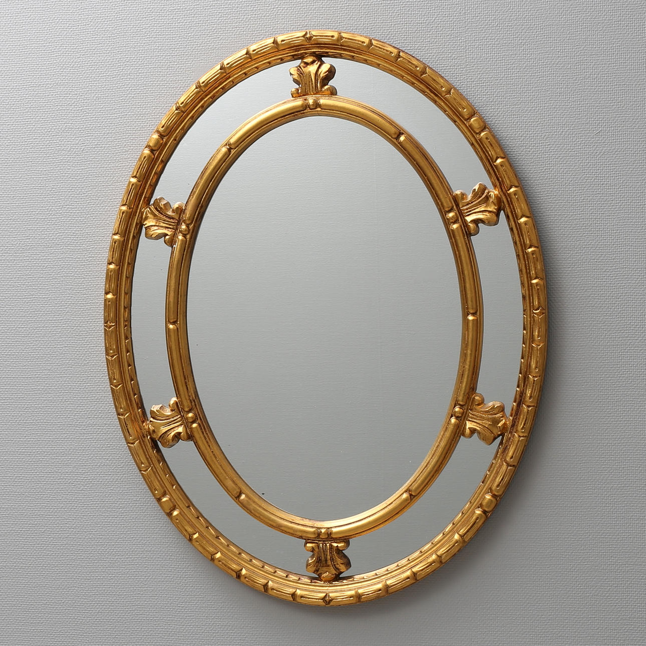 SPEGEL, förgylld, samtida.