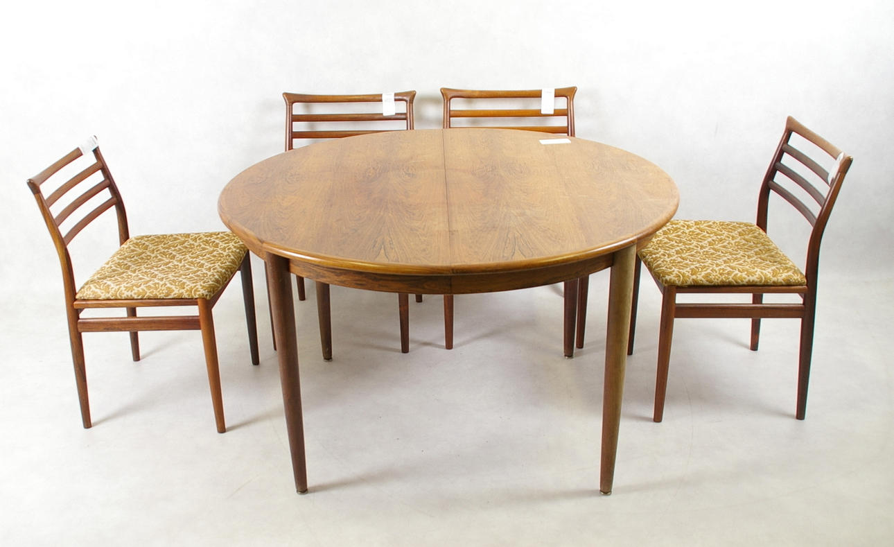 MATSALSMÖBEL, 5 delar, Dansk design, 1960/70-tal.