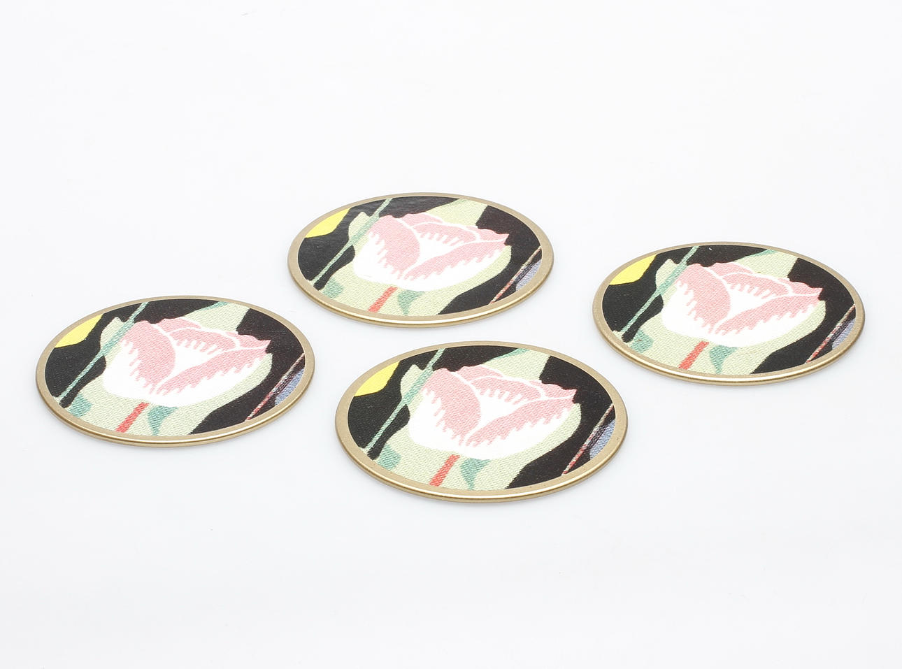 COASTER, 4 st, "Tulpan", Josef Frank, Firma Svenskt tenn.