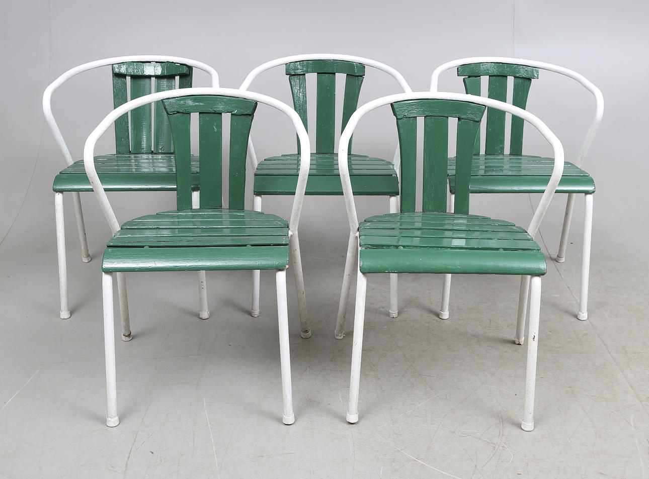 TRÄDGÅRDSSTOLAR, 5 st, 1900-tal.