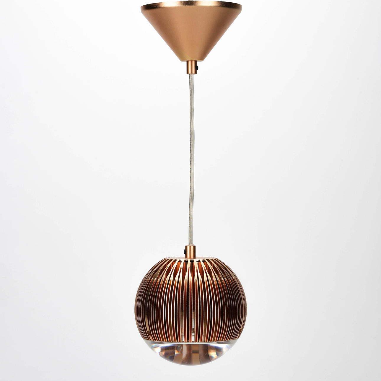 TOM DIXON. Lámpara de techo, cobre serie "Fin".