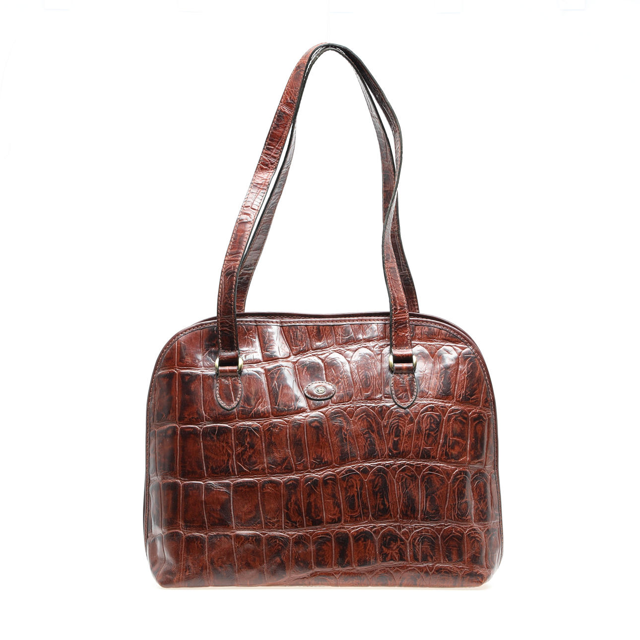 BARON, väska, präglat skinn.