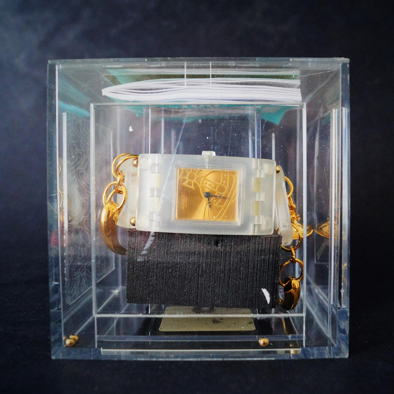 BRACELET WATCH in original box, Swatch, Vivienne Westwood. Clocks