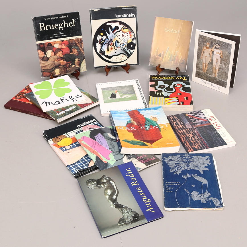 KONSTBÖCKER 15 st, konstlexikon, olika konstnärer.