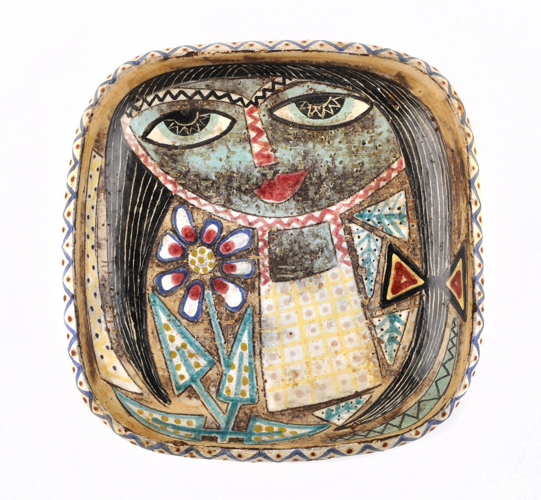 MARI SIMMULSON. ”KERAMIK, FRUKTSKÅL/GODISSKÅL, SIGNERAD”.