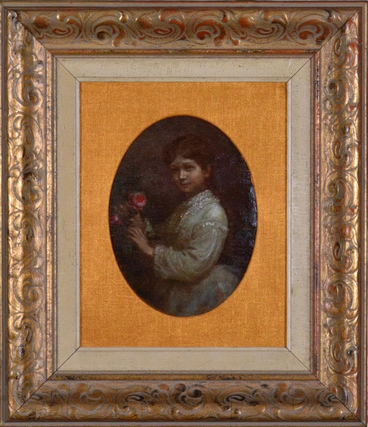 HENRIK OLRIK. Öl auf Pappanna.